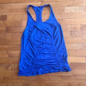 blue womens runners shirt